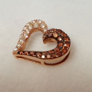 Le Vian 14k Strawberry Gold 1/3 ct diamond pendant